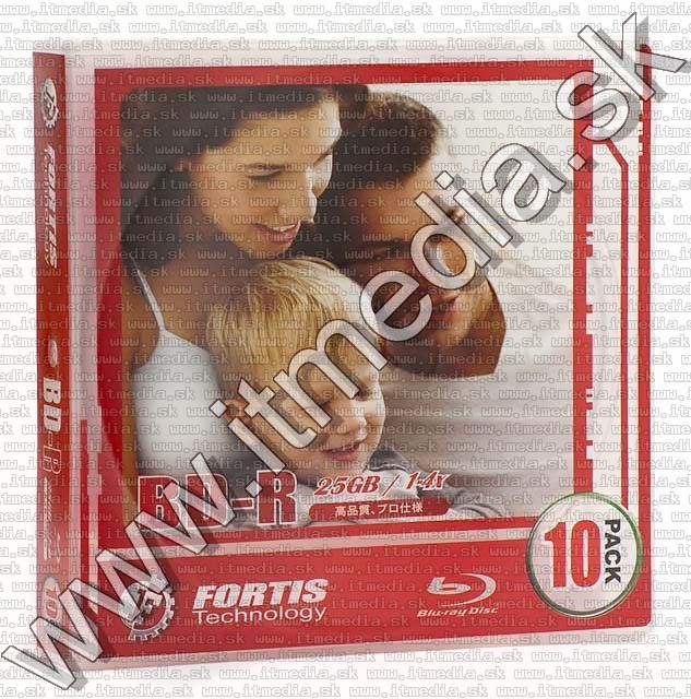 Image of Fortis BluRay BD-R 4x (1 layer 25 GB) 10-FileCase (IT5135)