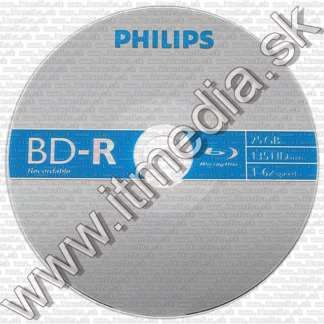 Image of Philips BluRay BD-R 6x (1 layer) 10cake (IT7369)