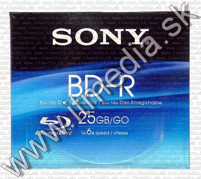 Image of SONY BluRay BD-R 6x (1 layer) normaljc 25GB (IT4570)
