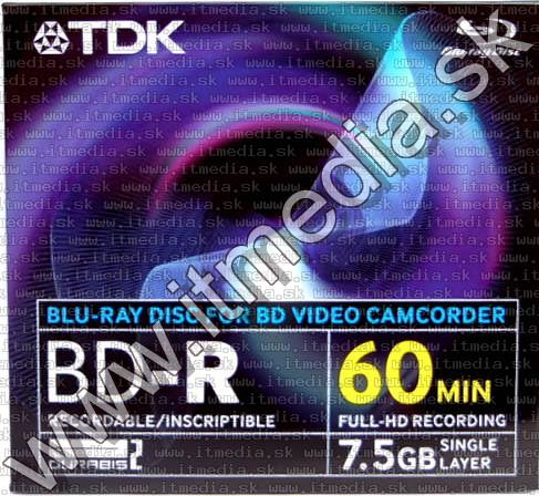 Image of TDK *mini* BluRay BD-R 2x (1 layer) Maxijc 7.5GB (IT2659)