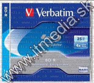 Image of Verbatim BluRay BD-R 4x (1 layer) normaljc 25GB 43688 (IT7262)