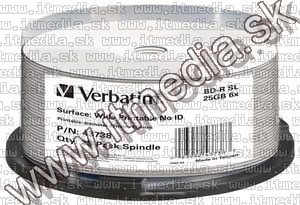 Image of Verbatim BluRay BD-R 6x (25GB) 25cake Fullprint (43738) (IT7389)