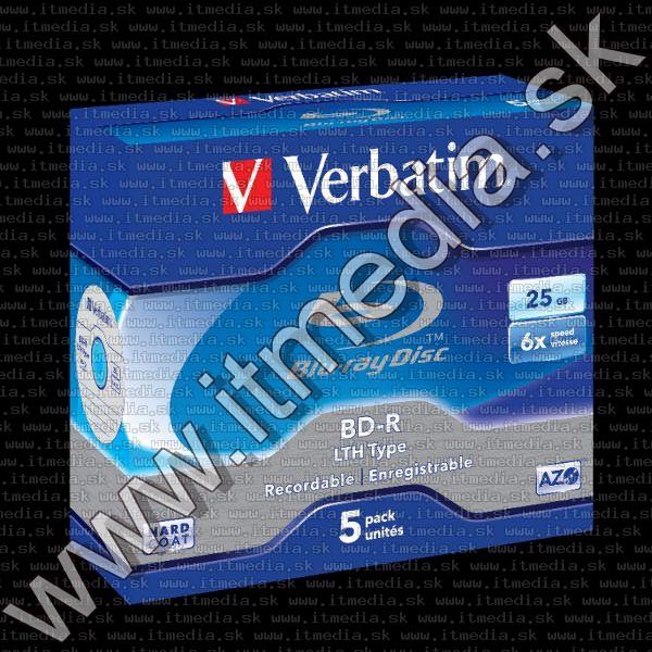 Image of Verbatim BluRay BD-R 6x (25GB) NormalJC LTH 43753 (IT7529)