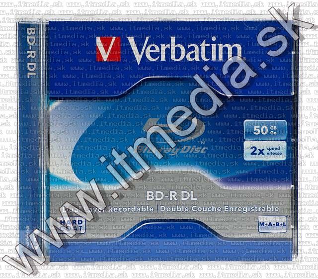 Image of Verbatim BluRay BD-R 2x (2 layer) normaljc 50GB (43672) (IT4379)