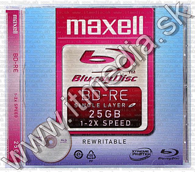 Image of Maxell BD-RE 2x Rewritable (25GB) BluRay Normaljc (IT5575)