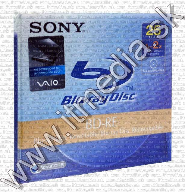 Image of SONY BluRay BD-RE 2x (1 layer) normaljc 25GB (IT4378)
