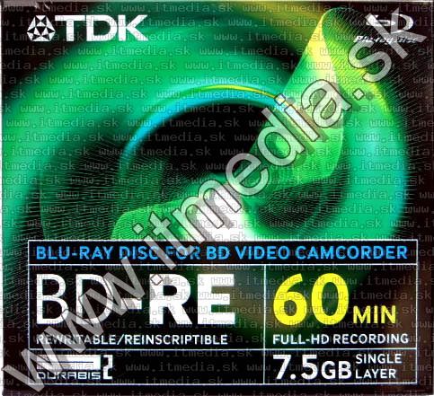TDK *mini* BluRay BD-RE 2x (1 layer) Maxijc 7.5GB (IT2660) Image of TDK *mini* BluRay BD-RE 2x (1 layer) Maxijc 7.5GB (IT2660)