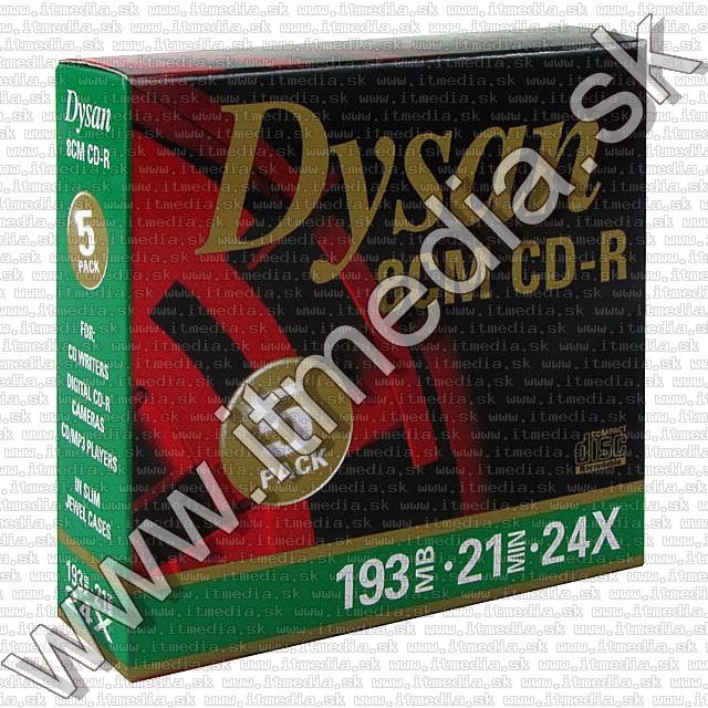 Image of Dysan CD-R mini 24x SlimJC 5-pack (IT4465)