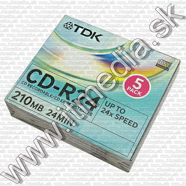 Image of TDK mini CD-R 8cm 24x SlimJC 5pk (IT8014)