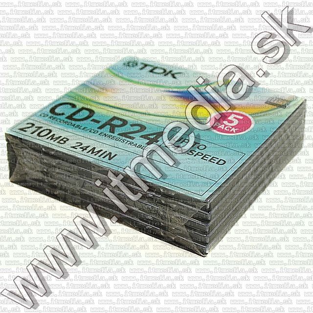 Image of TDK mini CD-R 8cm 24x SlimJC 5pk (IT8014)