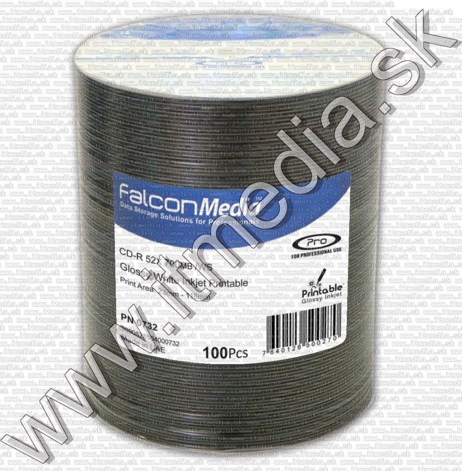 Falconmedia PRO CD-R 52x **Glossy WS Fullprint** 100cw (FTI) (IT11537) Image of Falconmedia PRO CD-R 52x **Glossy WS Fullprint** 100cw (FTI) (IT11537)