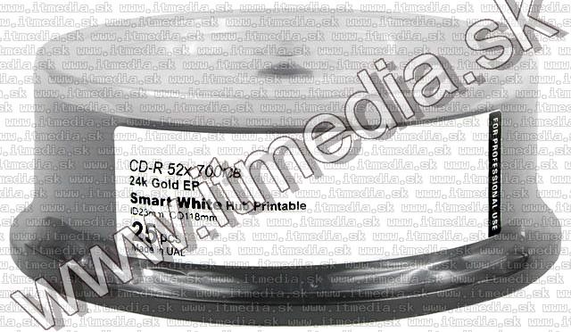 Image of IT Media CD-R 52x 25cake fullprint **GOLD** Archival (UAE) (IT5446)