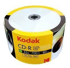 Kodak CD-R 52x *printable* 50cw (IT12905) Image of Kodak CD-R 52x *printable* 50cw (IT12905)
