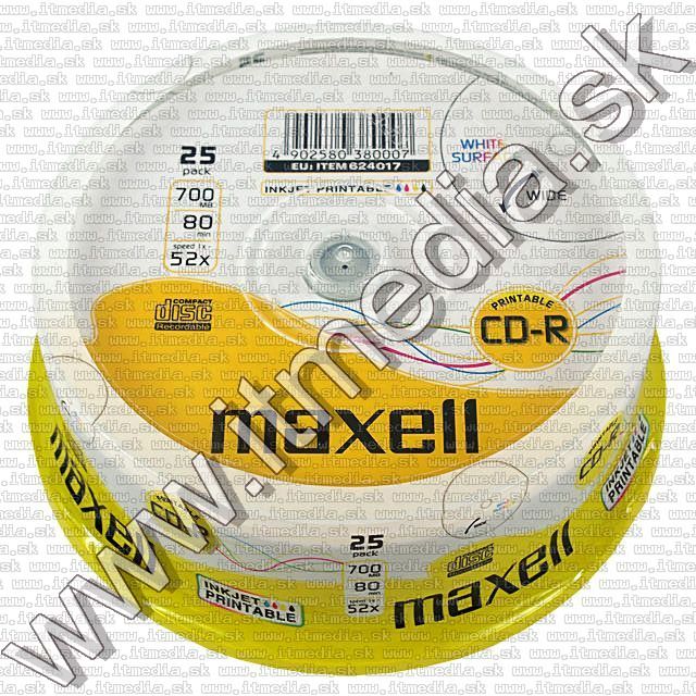 Image of Maxell CD-R 52x **Printable** 25cake (IT5994)