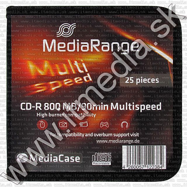 Image of Mediarange CD-R 90 min. 48x 25cw MediaCase ***800 MB*** (IT7018)
