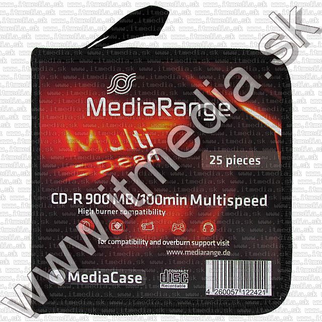 Image of Mediarange CD-R 100 min. 48x 25cw MediaCase ***900MB*** (IT7019)