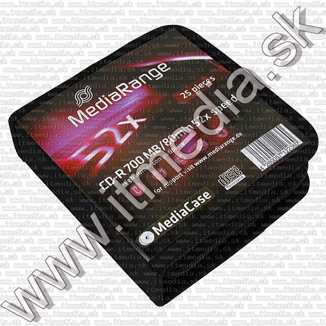 Image of Mediarange CD-R 52x 25cw MediaCase 700MB (IT7020)