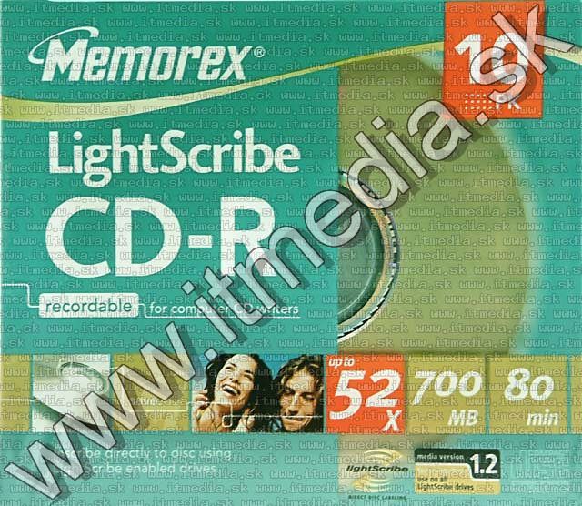 Image of Memorex CD-R *LIGHTSCRIBE* 52x 10SlimJC (IT4406)
