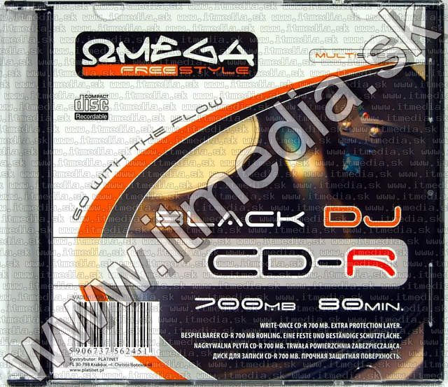 Image of Omega Freestyle Black Vinyl CD-R 48x SlimJC (IT3783)