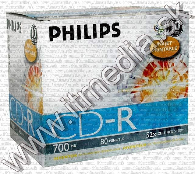 Image of Philips CD-R 52x NormalJC **Printable** (IT5210)