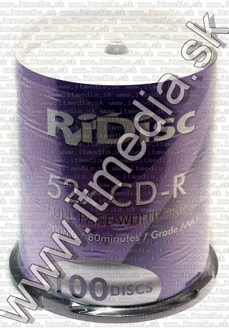 Image of Ridisc CD-R 52x *White FullPrint* 100cake (IT4353)