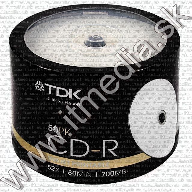 Image of TDK CD-R 52x *PRINTABLE* 50cake (IT6011)