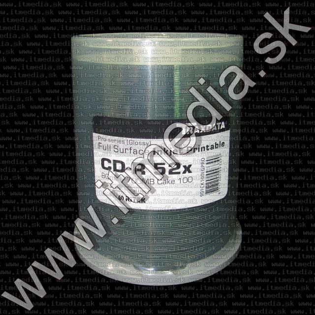 Image of Traxdata PRO CD-R 52x 100cake Glossy Fullprint RITEK (IT10493)