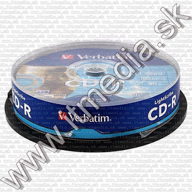 Image of Verbatim CD-R 52x **LIGHTSCRIBE** 10cake (43441) (IT5624)