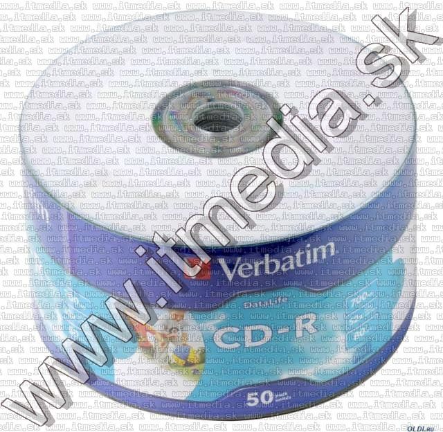 Verbatim CD-R ***PRINTABLE*** 52x 50cw NO-ID (43794) (IT11250) Image of Verbatim CD-R ***PRINTABLE*** 52x 50cw NO-ID (43794) (IT11250)