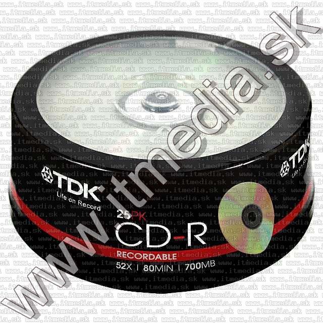 Image of TDK CD-R 52x ---++25cake++--- (IT4540)