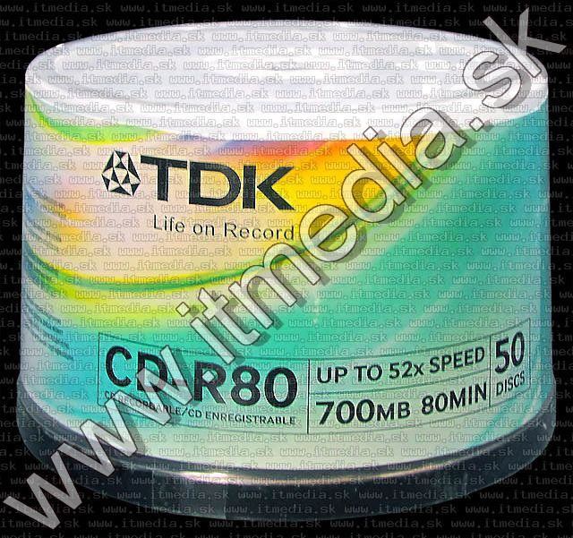 Image of TDK CD-R 52x ----50cake---- (IT4574)