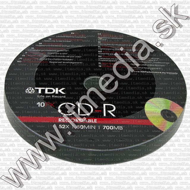 Image of TDK CD-R 52x +++10cw+++ (IT7247)