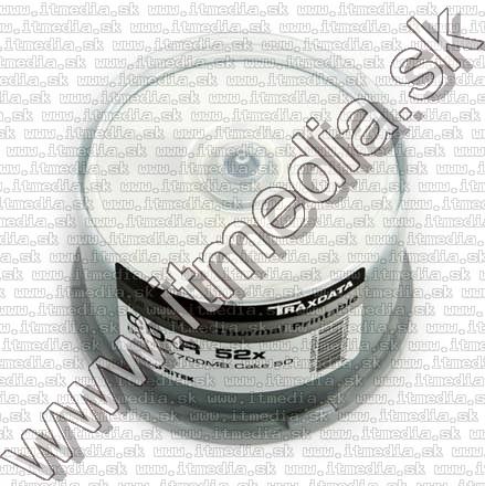 Traxdata CD-R 52x 50cake **WHITE THERMAL PRINT** (IT6944) Image of Traxdata CD-R 52x 50cake **WHITE THERMAL PRINT** (IT6944)