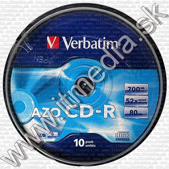 Image of Verbatim CD-R 52x 10cake AZO CRYSTAL (43429) (IT9273)
