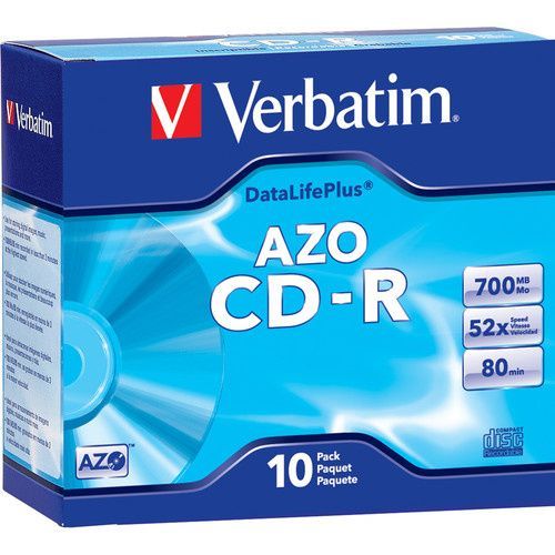 Image of Verbatim CD-R 52x Datalife Plus *AZO* SlimJC 94761 US (IT14774)