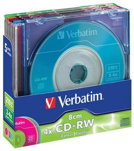 Image of Verbatim **mini** CD-RW 2-4x SlimJC (8 cm!) (43245) (IT1342)