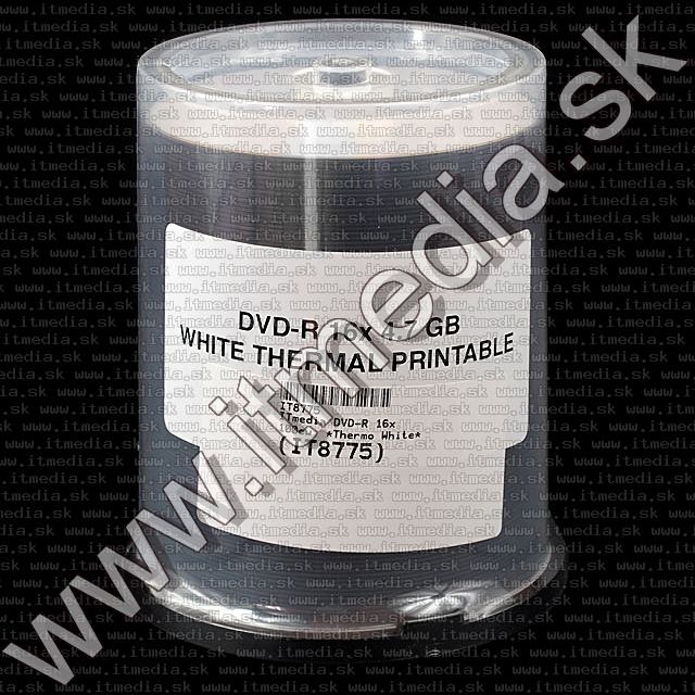 ITmedia DVD-R 16x 100cake *Thermo White* CMC INFO! (IT8775) Image of ITmedia DVD-R 16x 100cake *Thermo White* CMC INFO! (IT8775)