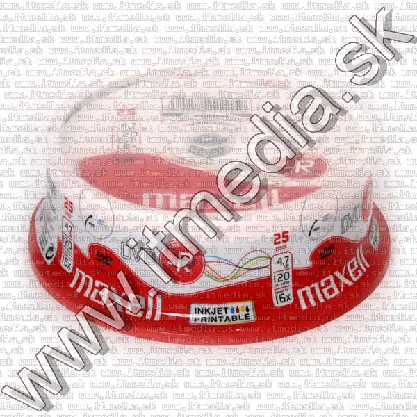 Maxell DVD-R 16x 25cake **FULLPRINT** (IT6128) Image of Maxell DVD-R 16x 25cake **FULLPRINT** (IT6128)