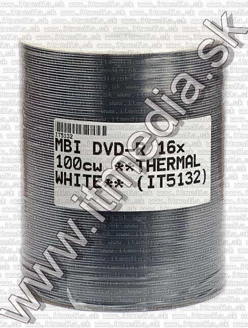 Image of MBI DVD-R 16x 100cw **THERMAL WHITE** (IT5132)