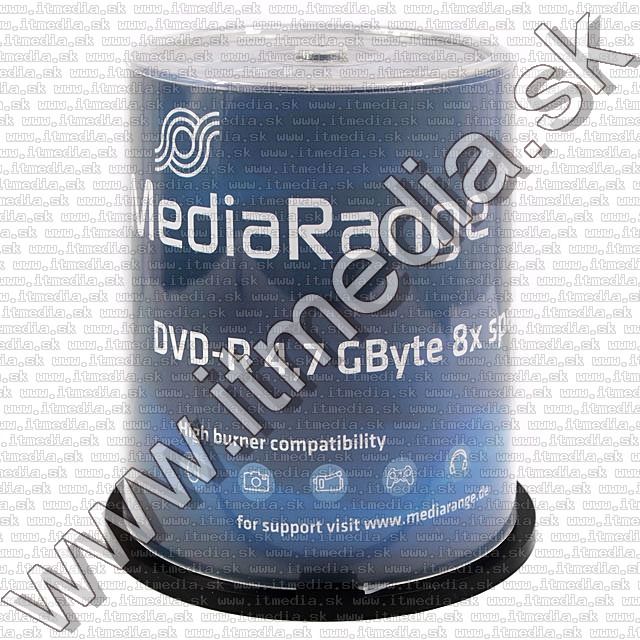 Image of Mediarange DVD-R 8x 100cake (IT6934)
