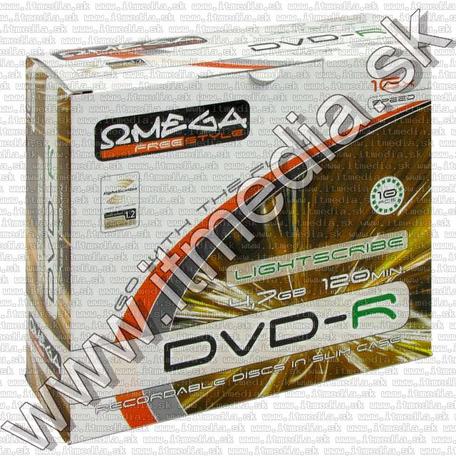 Image of Omega Freestyle DVD-R 16x SlimJC **LIGHTSCRIBE** v1.2 10pk (IT7158)