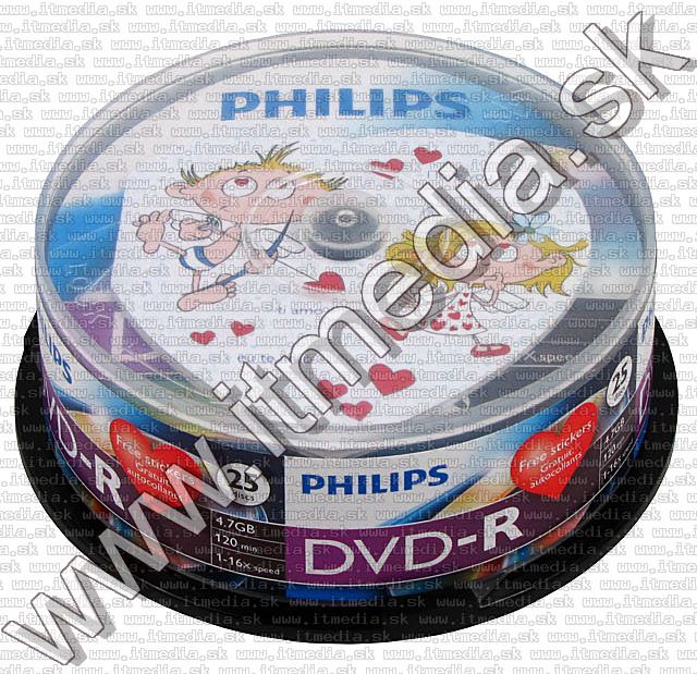 Image of Philips DVD-R 16x 25cake (IT5485)