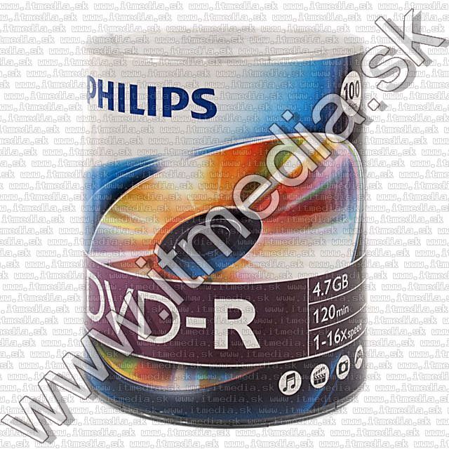 Image of Philips DVD-R 16x 100cw (IT7264)