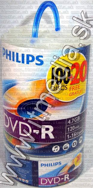 Image of Philips DVD-R 16x 120cw *screw pack* (IT3513)
