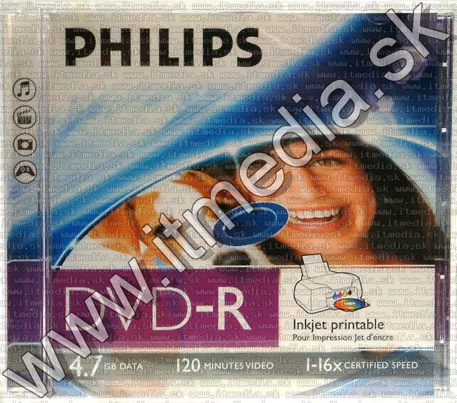 Image of Philips DVD-R 16x NormalJC *FULLPRINT* *ID* (IT3259)