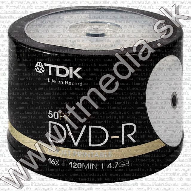 Image of TDK DVD-R 16x **50cake** Printable (IT5215)