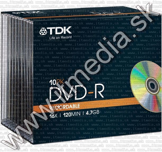 Image of TDK DVD-R 16x Slim (IT12934)