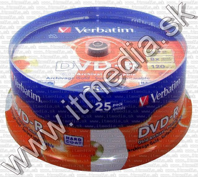 Image of Verbatim DVD-R 8x 25cake **ARCHIVAL** printable (43634) (UAE) (IT6193)