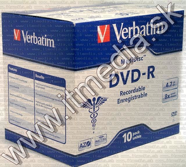 Image of Verbatim DVD-R 8x *MEDIDISC* 8x NormalJC (94905) (IT6194)