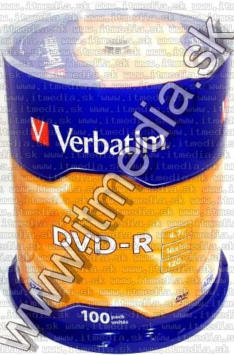 Image of Verbatim DVD-R 16x 100cake (43549) *TAIWAN* (IT13338)